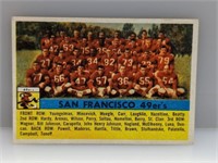 1956 Topps #26 San Francisco 49 ers Team