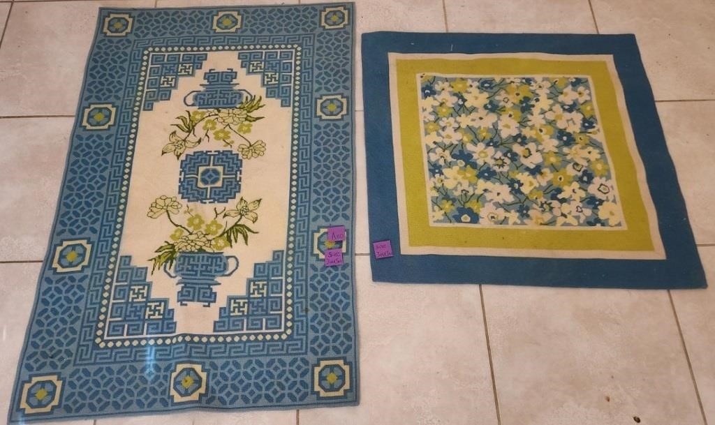 K - 2 AREA RUGS 3'X5' & 3' SQUARE (A80)