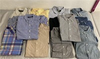 14 Ralph Lauren Button Up Shirts Size Large