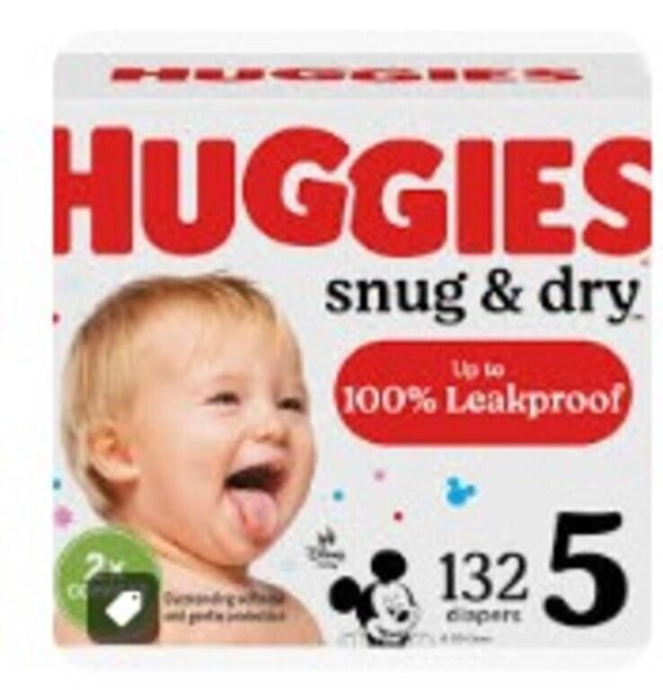 Huggies Snug & Dry Sz 5 132 Count