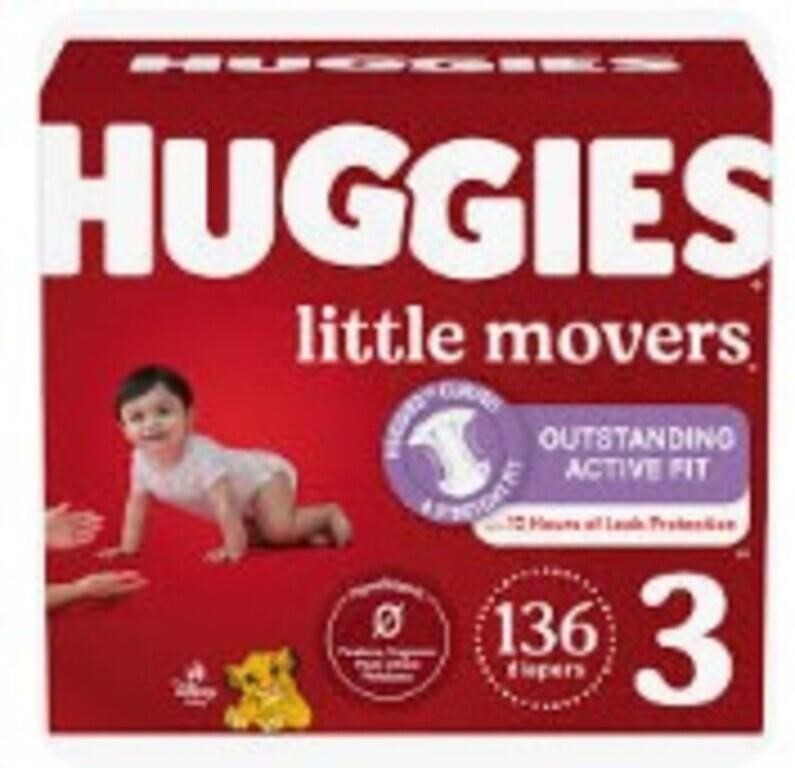 Huggies Little Movers Sz 3 136 Count