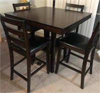 X - PUB HEIGHT TABLE W/ 4 CHAIRS