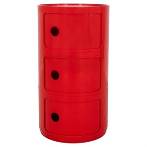 Anna Castelli for Kartell "Componibli" Red Cabinet