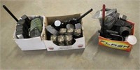 (3) BOXES OF PAINTBALL GUNS AND ASSESORIES
