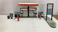 Vintage Playmobile Gas Station Set + Assort pieces