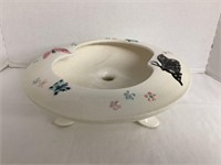 Hull Pottery Butterfly Pattern Three Legged Bowl