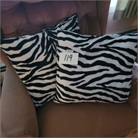Set of Zebra Pillows