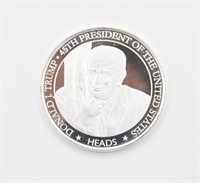 HM 1 Troy OZ .999 Silver Biden & Trump Funny Round