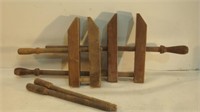 Wooden Treaded Clamps