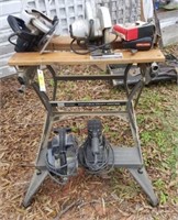 Craftsman Work Table and Power Tool Lot