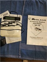 Midland Weather Alert Radio & Manual