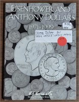 COMPLETE BOOK OF EISENHOWER & ANTHONY $1 COINS