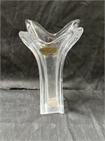 Signed crystal vase, made in France