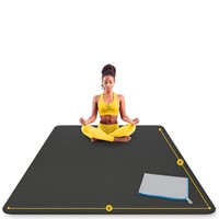 ActiveGear Large Yoga Mat 6 x 6 ft - 8mm Extra Thi