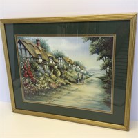 Framed Matted Print by P Bloomfield 21" X 17 1/8"