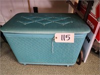 Turquoise Clothes Hamper (Remarkable Condition)