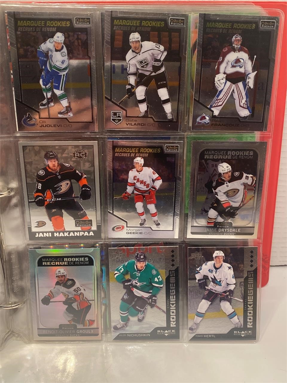 Hockey Rookie Card Lot