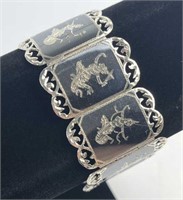 925 Silver Siam Nielloware Bracelet