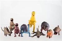 Nine Imperial Toy Dinosaurs