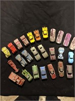 Lot of 26 Antique Toy Cars and Trucks