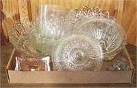 Tray Lot Assorted Glass Items