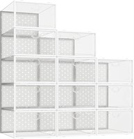 12 Pack Sneaker Storage Box Rack - PASTEL LILAC