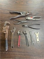 Misc. Plier and Wrench lot