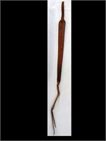 NICE HAND CARVED LEATHER QUIRT
