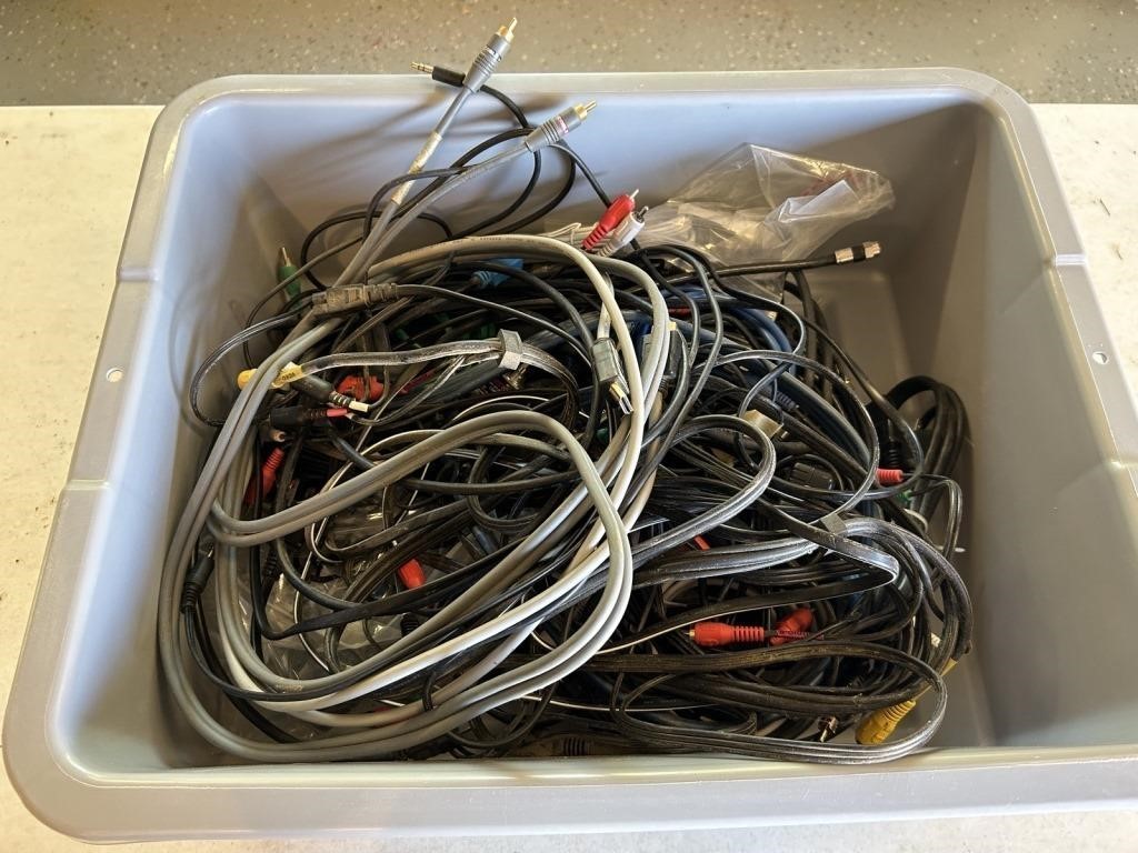 Large Lot Assorted Cables