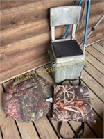 pop up hunting blind seat and cushion