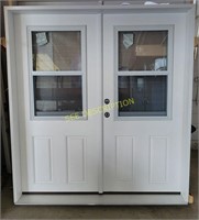 French Entry Door 6'4" x 6' 1/2 view both doors