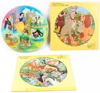 Lot of 3 Vintage Disney Picture Disc Records