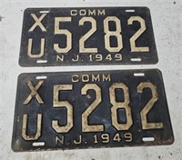 Pair NJ license plates