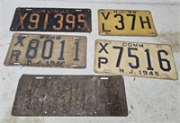 NJ and pa license plates
