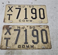 Pair NJ license plates