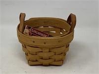 Longaberger 1998 button basket autographed by