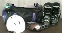 Bag-Dalbello Ski Boots, Helmet, & Goggles