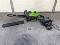 Greenworks Pro 60V Chainsaw/Battery/Charger