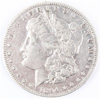 Coin 1894-O  Morgan Silver Dollar in VG, Key!