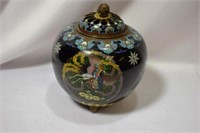 A Beautiful Japanese Cloisonne Incense Burner