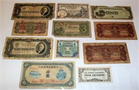 Foreign WWII Currency - Some Military Occupation