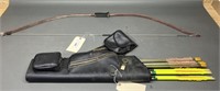 Recurve Bow & Browning Leather Arrow Holder
