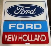 Ford - Ford New Holland plastic sign 36" x 36"