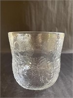 Vintage Littala Finland Fauna Glass Vase