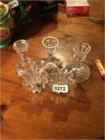 Crystal candleholders - all