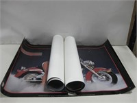 Three Motorcycle Posters Largest 30"x 23"