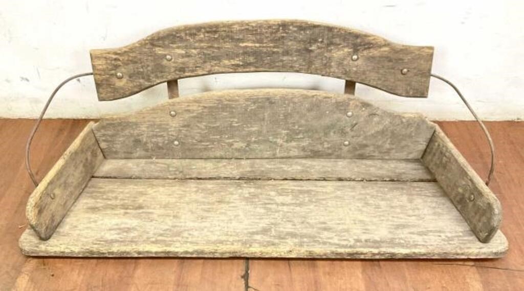 Antique Small Wood Stagecoach / Wagon Bench