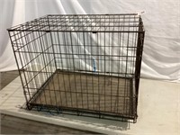 Large Wire Dog Crate, a bit rusty