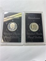 1972 and 1974 Eisenhower dollars uncirculated in