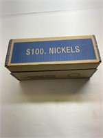 100 dollars of 2005 Denver mint, “Bison” nickels